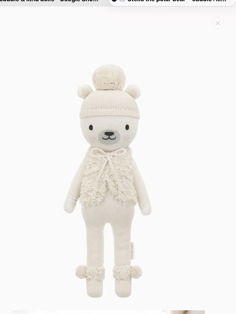 Cuddle & Kind Knit Bear - Stella 13” Brand New